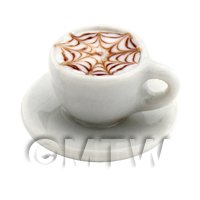 Dolls House Miniature Cappaccino With Chocolate Web Design