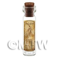Dolls House Apothecary Devils Claw Herb Long Sepia Label And Bottle