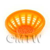 Large Light Orange Dolls House Miniature Plastic Bowl