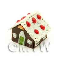 Dolls House Miniature Strawberry Gingerbread House