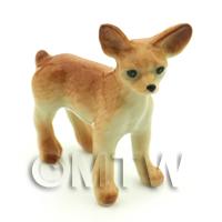 Dolls House Miniature Ceramic Standing Chihuahua