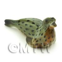 1/12th scale - Dolls House Miniature Ceramic Baby Sea Lion Style 3