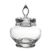 Small Dolls House Miniature Glass Cookie Jar With Lid