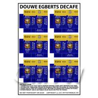 Dolls House Miniature Packaging Sheet of 6 Douwe Egberts Decafe