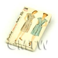 Dolls House Miniature Simplicity Dress Pattern Packet (DPP021)