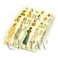 8 Dolls House Miniature McCall Dress Pattern Packets (DPPS07)