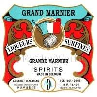Grand Marnier Miniature Dolls House Liqueur Label