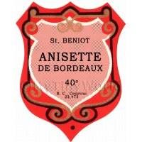 Benoit Anisette De Bordeaux Miniature Dolls House Liqueur Label
