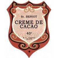 Benoit Creme De Cacao Miniature Dolls House Liqueur Label