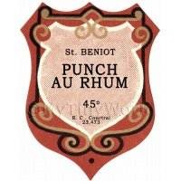 Benoit Punch Au Rhum Miniature Dolls House Liqueur Label