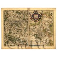 Dolls House Miniature Old Map Of East Francia From The Late 1500s