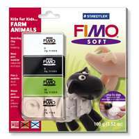 FIMO Soft Polymer Clay Kits For Kids Farm Animals