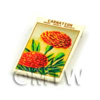 Dolls House Flower Seed Packet - Double Carnation