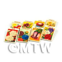 8 Mixed Dolls House Flower Seed Packets - Set 4