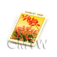 Dolls House Flower Seed Packet - Scarlett Sage