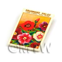 Dolls House Flower Seed Packet - Drummond Phlox