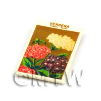 Dolls House Flower Seed Packet - Hybrid Verbena