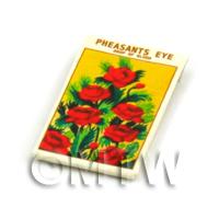 Dolls House Flower Seed Packet - Pheasants Eye