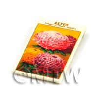 Dolls House Flower Seed Packet - Peony Aster