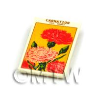 Dolls House Flower Seed Packet - Tall Carnation