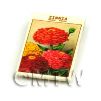 Dolls House Flower Seed Packet - Dwarf Zinnia