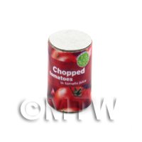 Dolls House Miniature Can of Chopped Tomatoes
