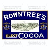Dolls House Miniature Rowntrees Cocoa Shop Sign Circa 1910