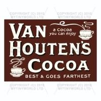 Dolls House Miniature Van Houtens Cocoa Shop Sign Circa 1910