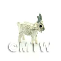 German Dolls House Miniature Small Standing White Goat