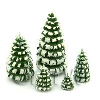 Dolls House Miniature Set of 5 Snowy Trees