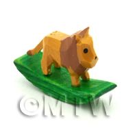 German Crafted Dolls House Miniature 20mm Rocking Lion