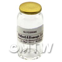 Miniature Glycerine Glass Apothecary Bulk Jar 