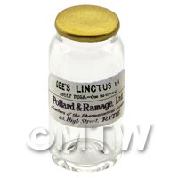 Miniature Gees Linctus B.P.C. Glass Apothecary Bulk Jar 
