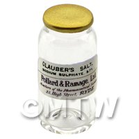 Miniature Glaubers Salt Glass Apothecary Bulk Jar
