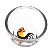 Dolls House Miniature Handmade Glass Rooster Mixing Bowl 