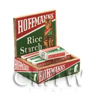 Dolls House Filled Hoffmanns Rice Starch Shop Counter Display Box