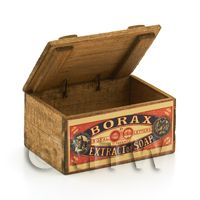 Dolls House Borax Extract of Soap Wooden Shop Display Box