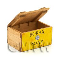 Dolls House Borax Olive Green Soap Wooden Shop Display Box