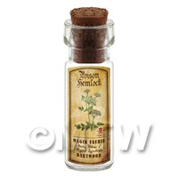 Dolls House Apothecary Hemlock Herb Short Colour Label And Bottle