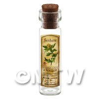 Dolls House Apothecary Henbane Herb Long Colour Label And Bottle