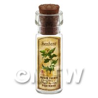 Dolls House Apothecary Henbane Herb Short Colour Label And Bottle