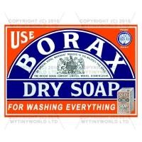 Dolls House Miniature Borax Dry Soap Shop Sign Circa 1890