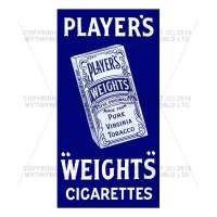 Dolls House Miniature Players Weights Cigarette Shop Sign Circa 1900