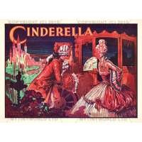 Dolls House Miniature 1930s Cinderella Theatrical Poster