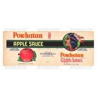 Dolls House Miniature Powhatan Apple Sauce Label (1930s)