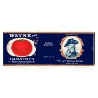 Dolls House Miniature Wayne Tomatoes Label (1930s)