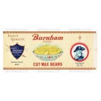 Dolls House Miniature Burnam Cut Wax Bean Label (1930s)