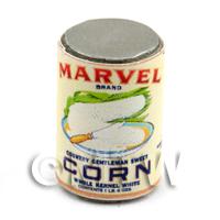 Dolls House Miniature Marvel Brand Sweet Corn Can (1930s)