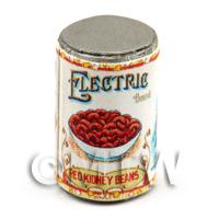 Dolls House Miniature Electric Brand Red Kidney Beans Can (1900s)