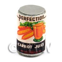 Dolls House Miniature Perfection Brand Carrot Juice Can (1930s)